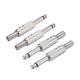 6.35mm Mono Male Solder Connector Audio Video Cable Adapter Zinc Alloy 4Pcs