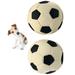 Set of 2 Extra Small Soccer Balls - Soft Squeaky Dog Toys - Natural Rubber (Latex) - for Small Dogs & Puppies - 2 Diameter - Comply with Same Safety Standards as Children s Toys - Indoor Play