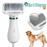 Neotimely Pet Dog Hair Dryer Quiet 2 in 1 Portable Dog Dryer with Dog Brush Professional Home Grooming Furry Drying Blower for All Breed Cats and Dogs