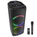 Pyle Portable Bluetooth PA Speaker 240W Dual 6.5 Rechargeable Indoor/Outdoor Karaoke Audio System