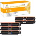 Toner H-Party Compatible Toner Cartridge for HP CF350A CF351A CF353A CF352A Color LaserJet Pro MFP M176 M177fw LaserJet Pro CP1025NW MFP M175A M175NW (2xBlack Cyan Magenta Yellow 5-Pack)