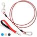 DMISOCHR Dog Leash - 5 FT Short Rope Dog Tie Out Cable with Reflective Soft Padded Handle for Walking Training Hiking Camping - Chew-Proof Strong Heavy Duty Lead Dog Leash for Small Medium Large Dogs