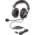 3068-Style Headset with Boom Microphone Volume Control USB