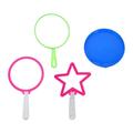 NUOLUX 4Pcs Colorful Big Bubble Set Bubble Wands Outdoor Activity Bubble Party Gift