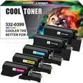 Cool Toner Compatible Toner Replacement for Dell 332-0399 for Dell C1660W Printer Ink ï¼ˆ2 * Black Cyan Magenta Yellow 5-Pack)