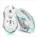 2.4GHz wireless Gaming Mouse Rechargeable With Breathing Light ZERODATE White