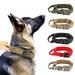 Deago Tactical Dog Collar Military Dog Collar Adjustable Nylon Dog Collar Heavy Duty Metal Buckle with Handle for Dog Training (Khaki M)