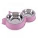 Pet Bowls Dog Food Water Feeder Stainless Steel Pet Drinking Dish Feeder Cat Puppy Feeding Supplies Small Dog Accessories
