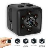 Mini Wireless Security Camera Full HD 1080P Portable Small HD Nanny Cam Spy with Night Vision Video Record and Motion Detection for Home Car Drone Office and Outdoor Use