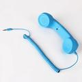 Vintage Retro 3.5mm Telephone Handset Cell Phone Receiver Mic Microphone Speaker for iPhone iPad Mobile Phones Cellphone Smartphone (Sky-blue)