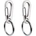 2 Pack Dog Tag Clips Stainless Steel Heavy Duty Quick Clips Pet ID Tag Holder for Dog/Cat Collar and Harness