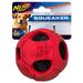 Nerf Dog 3in Bash Rubber Wrapped Tennis Ball Dog Toy - Red