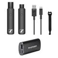 Sennheiser XSW-D XLR Base Set Wireless Microphone System with RAVPower Luster 6700mAh Charger & Fastener Straps 10-Pack Bundle