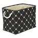 Bone Dry Pet Storage Collection Paw & Bone Small Rectangle 14x8x9 Black Trellis