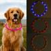 Waterproof LED Flashing Light Dog Collar USB Rechargeable Glowing Dog Collars for Night Safety Pet Led Flash Night USB Charging Collars Light up Collar for Small Medium Large Dogs