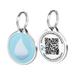 Pet Dwelling Smart NFC-QR Code Pet ID Tag - Dog Tags - Cat Tags - Online Pet Profile - Instant Email Alert - Scanned QR Tag GPS Location(Nature-Rain)
