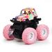 Kiptoy Monster Trucks Toy Car for Kids Pull Back Vehicles Cars 360 Degree Rotation 4 Wheels Drive Durable Friction Powered Push and Go Truck Cars Toys for Boys 3-6 Year Gifts