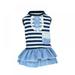 SLPUSH Dog Puppy Denim Dress Dog Cat Pet Tutu skirt Princess Wedding Dress