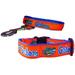 Brand New Florida Large Pet Dog Collar(1 Inch Wide 18-30 Inch Long) and Large Leash(1 Inch Wide 6 Feet Long) Bundle Official Gators Logo/Colors