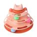 XWQ Cat Turntable Toy 4 Level Amusement Plate Stress Relief Interactive Toy Kitten Tower Tracks Toy Cat Supplies