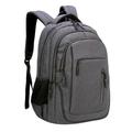 UKAP Bookbag Backpack School Bag Daypack Laptop Knapsack Travel Computer Rucksack Dark Gray 20 Inches