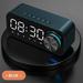 SuoKom New Smart Mirror Bluetooth Speaker Subwoofer Portable Mini Stereo Mini Clock Home Alarm Clock Card