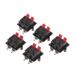 JUNTEX 5Pcs Double Row 4 Position Cable Clip Push Type Speaker Terminal Panel Connector