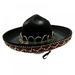 Pet Cat Dog Mexican Style Hat Headgear Topwoner Brown Lace