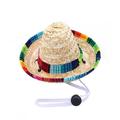 Dog Sombrero Hat Funny Dog Costume Chihuahua Clothes Mexican Party Decorations