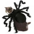 Halloween Spider Costume for Dog Cat Halloween Pet Costume Halloween Decorations Spider Decor Halloween Party Supply Spider Cosplay Costumes with Adjustable Velcro for Small Medium Dogs and Cats