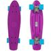 LIEAGLE Cruiser Skateboard 22 Sturdy Deck Skateboard for Kids Age 6-12 Purple