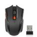 Linyer Wireless Optical Mouse with USB Receiver 6 Buttons Gaming Computer Mice Adjustable 800/1200/1600DPI Desktop PC Accessories Black