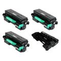 PrinterDash Compatible Replacement for Savin SP-3600/SP-3610/SP-4510 Drum/Toner Value Combo Pack (1-Drum Unit/3-Toners) (TYPE SP-4500A) (407324_1PK/4440_3PKB)