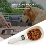 Danlai-1/2Pieces Pet Food Scale Cup Measuring Cup Bag Pet Cat And Dog Feeding Water Spoon Kitchen Portable Scale Led Display