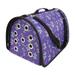 Small Pet Carrier for Small Dogs and Cats - Waterproof Soft Pet Travel Bag with Clear Window - TSA Approved Pet Carrier for Cat Travel Bag - 9.8 x 15.7 x 9.8 Inch - Purple-Palm