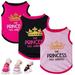 Walbest Pet Dog Vest Puppy Clothes Round Neck Letter Printed Fashion Outfit Pet Vest Dog Sleeveless Clothes Cat Costume for XS-XL Puppy Kitten