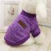 Pet Dog Classic Knitwear Sweater Fleece Coat Soft Thickening Warm Pup Dogs Shirt Winter Pet Dog Cat Clothes Soft Puppy Costumes Clothing for Small Dogs