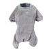 Warm Fleece Pet Dog Jumpsuits Clothes For Dogs Pajamas Pet Dog Clothing Small Medoum Dogs Coat Chihuahua Yorkshire Jacket Gray-L