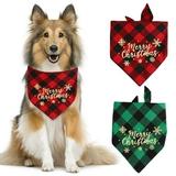 2 Pack Dog Bandanas Halloween Thanksgiving Holiday Dog Bandanas Triangle Bibs Pet Scarfs Girl Boy Accessories for Small Medium Large Dogs Custom Scarf