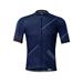 Santic Mens Bike Jersey Short Sleeve Bike Tops for Men Bicycle Jersey Bike Jersey Breathable Navy 2XL