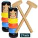 Halloween Gift - Wood Magic Doll(2Pack) Wooden Toy Halloween Supplies Wood Little Puppet Magic Immortal Daruma Kids Novelty Toy Kids Funny Toy Magic Props Kids Assemble Toy