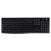 Logitech K270 Wireless Keyboard USB Unifying Receiver Black Each