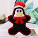 Christmas Dog Cat Toys Plush Toys Pet Toys Penguin Snowman Santa Claus Pet Doll Toys Chew Squeak Dog Cat Toys For Clean Dog s Teeth Improve Dental Health