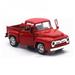 Christmas Vintage Red Truck Decor Classic Style Farmhouse Metal Pickup Truck Decor for Christmas Table Decor