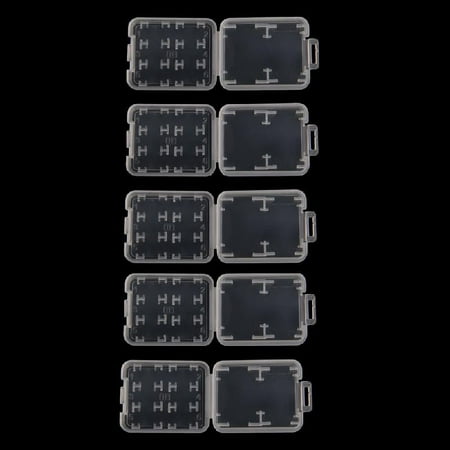 SD Card Holder Plastic SD MMC SDHC PRO Duo Memory Card Case Holder Case