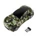 SHARE SUNSHINE 2.4G Wireless Mice Cool Car Shape Computer Mouse for Laptop-Camo Green