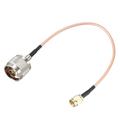 Uxcell RG316 Coax Cable N Male to RP-SMA Male Pigtail Cable 50 Ohm 0.66 Feet