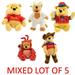 Disney Bean Bag Plush - MIXED LOT OF 5 Winnie the Pooh