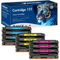 MICOTONER 9-Pack Compatible Toner Cartridge for Canon 131C Work with Canon imageClass MF624Cw MF8280Cw MF628Cw LBP7110Cw Printer (3*Cyan 3*Magenta 3*Yellow)