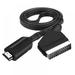 HDMI-compatible to Scart Converter Digital Cables SCART Adapter Cable Black 3 Feet 1Pack